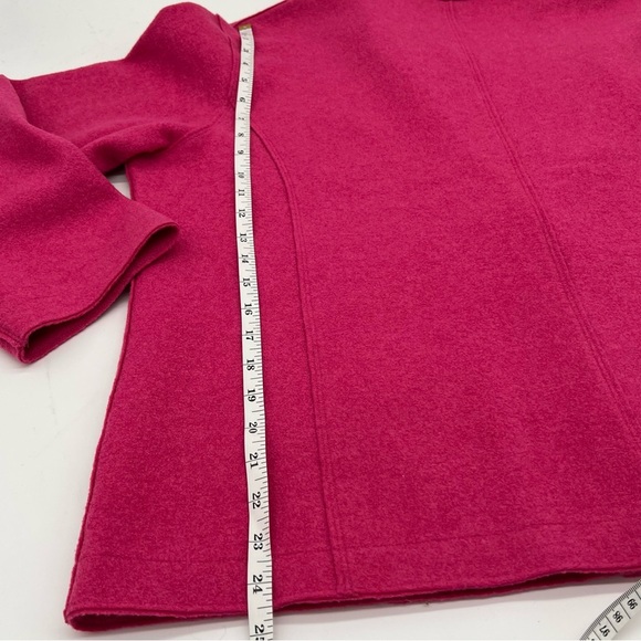 Eileen Fisher Woman Pink Wool Blend Shawl Collar Jacket – Size 16/XXL - Picture 9 of 10